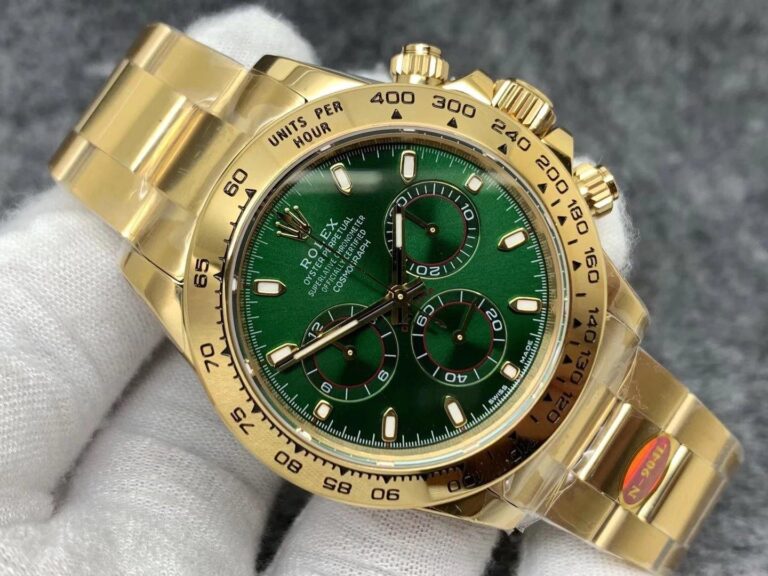 Rolex Daytona Gold Green Replica For Sale Best Clone Daytona