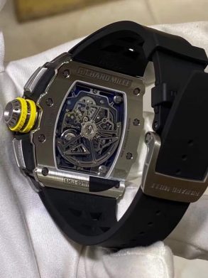 Iced out Richard Mille RM011-03 Titanium silver Replica - Luxury dripstores