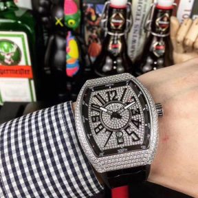 Iced Out Franck Muller Vanguard V45 AAA Replica