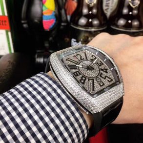 Iced Out Franck Muller Vanguard V45 AAA Replica - Luxury dripstores