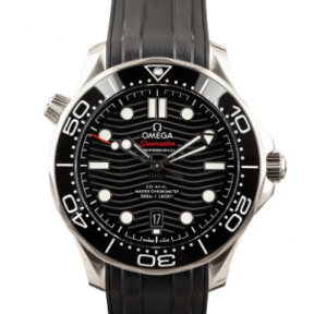 Fake Omega Seamaster Black Wave dial watch