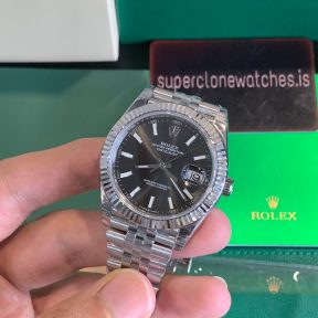 Rolex Oyster Perpetual Datejust 41mm Rhodium/grey dial super clone