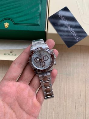 Super Clone Rolex Daytona Ice Blue Dial Swiss 4130 Movement