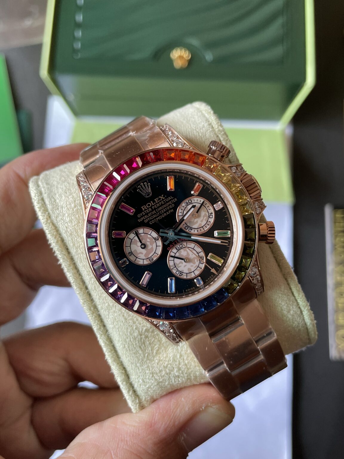 1:1 Super Clone Rolex Daytona Rainbow Replica Best Swiss Copy