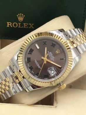 Datejust 41 Wimbledon Yellow Gold two Tone Japan Replica