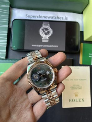 Rolex Datejust Wimbledon Rose Gold 2 tone