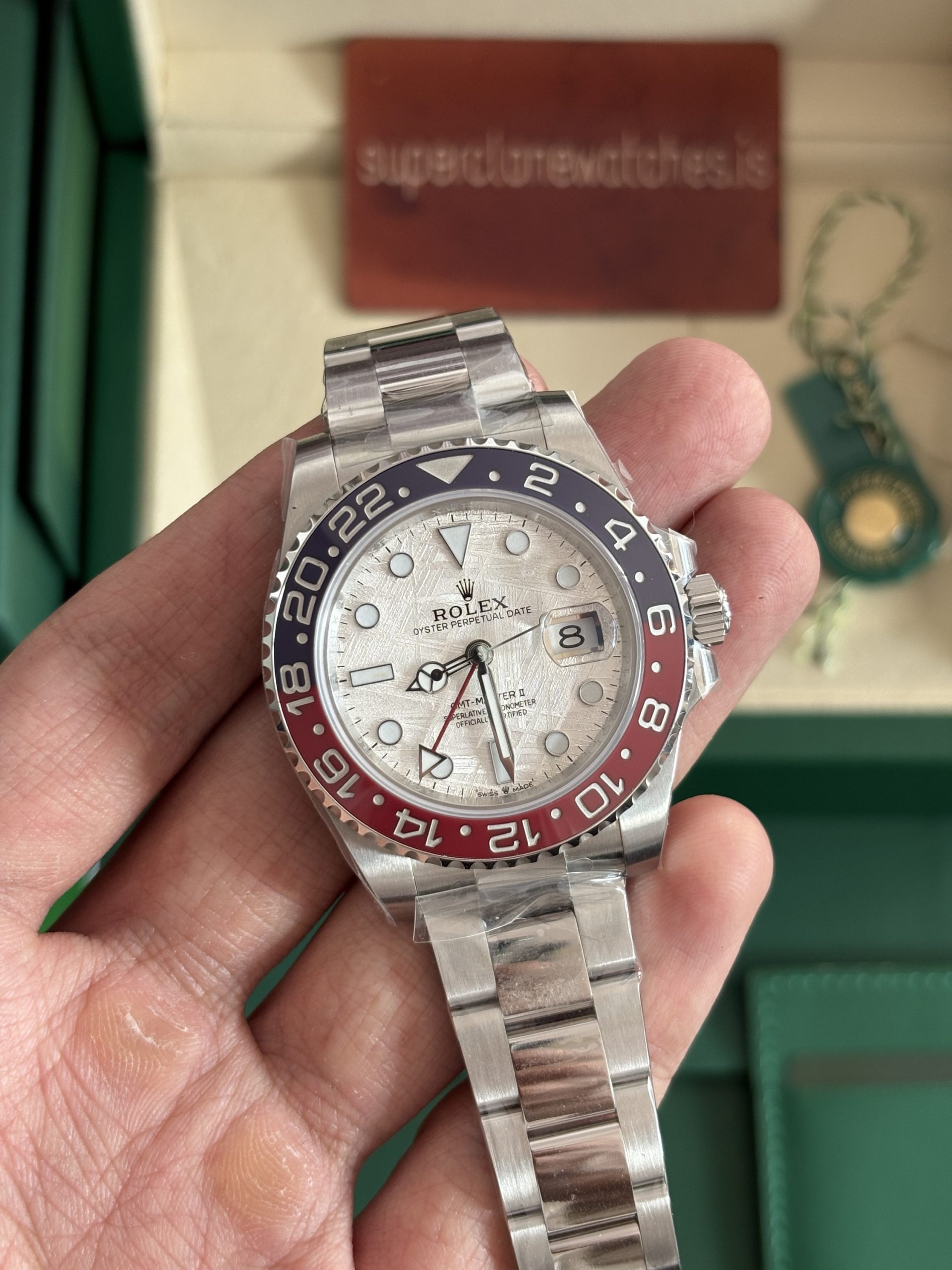 ROLEX GMT MASTER 2 METEORITE REF126719BLRO SUPER CLONE