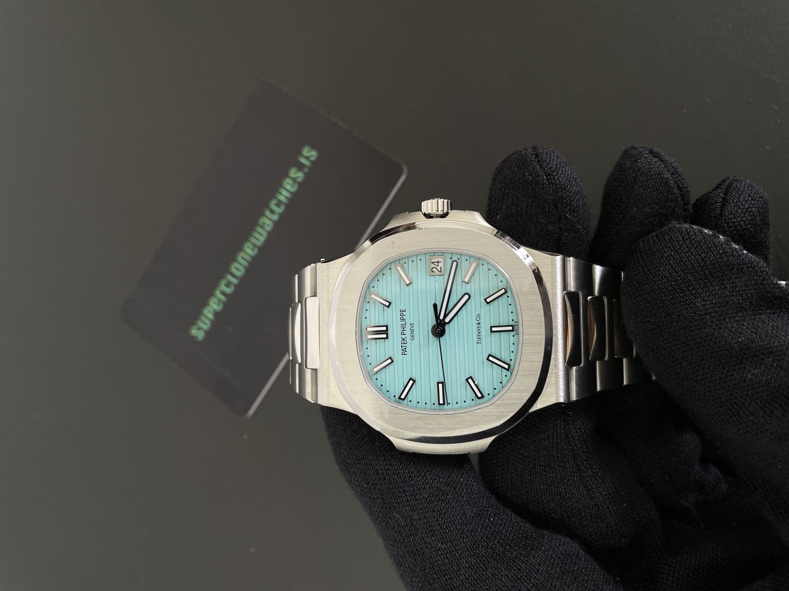 Patek Philippe Nautilus Tiffany & Co. Blue Dial 5711/1A-018– Wrist