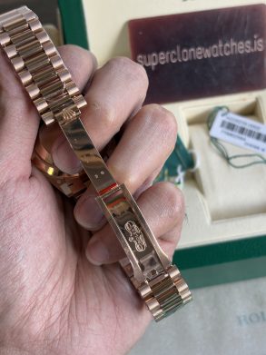 Rolex Day-Date Rose Gold Chocolate Dial 40 mm Clone