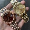 Rose Gold Rolex Day Date Chocolate Dial Replica