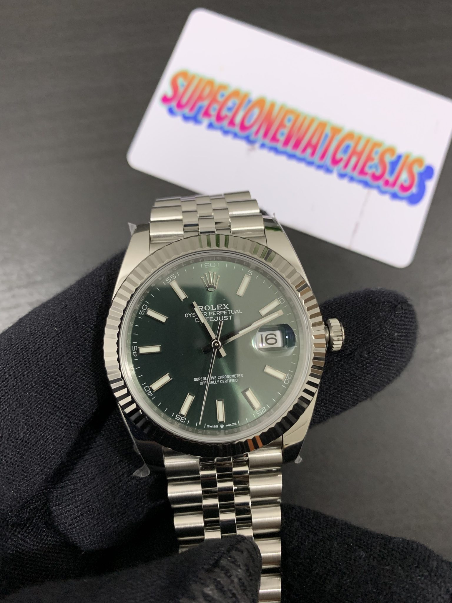 11 Clean Factory Datejust 41 Mint Green Dial Replica For Sale
