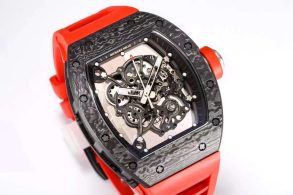 BBRF Richard Mille RM55 Red Strap NTPS Carbon Fiber Perfect Replica