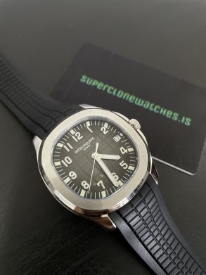 Super Replica Patek Philippe Aquanaut Black Strap 5167A Swiss Clone Movement