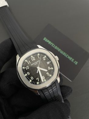 Super Replica Patek Philippe Aquanaut Black Strap 5167A Swiss Clone Movement