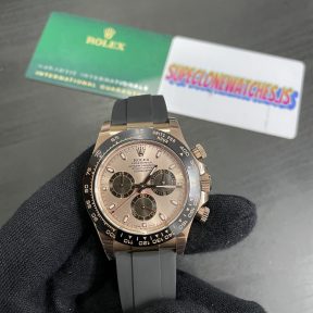 Rolex Daytona Rose Gold Sundust Dial Ref116515LN Super Replica Swiss 4130 movement