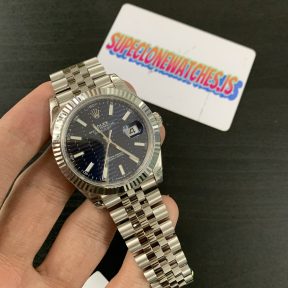 Rolex Datejust 41 Blue Motif Dial 3235 Swiss Movement Replica