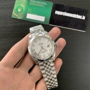 Rolex Datejust 41 White Dial Roman Numerals Mirror Master Copy