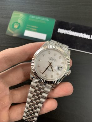 Rolex Datejust 41 Mother Of Pearl Dial Super Replica with Swiss 3235 Clone Movement