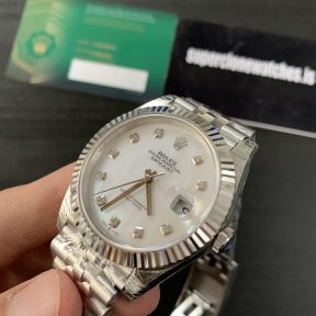 Rolex Datejust 41 Mother Of Pearl Dial Super Replica with Swiss 3235 Clone Movement