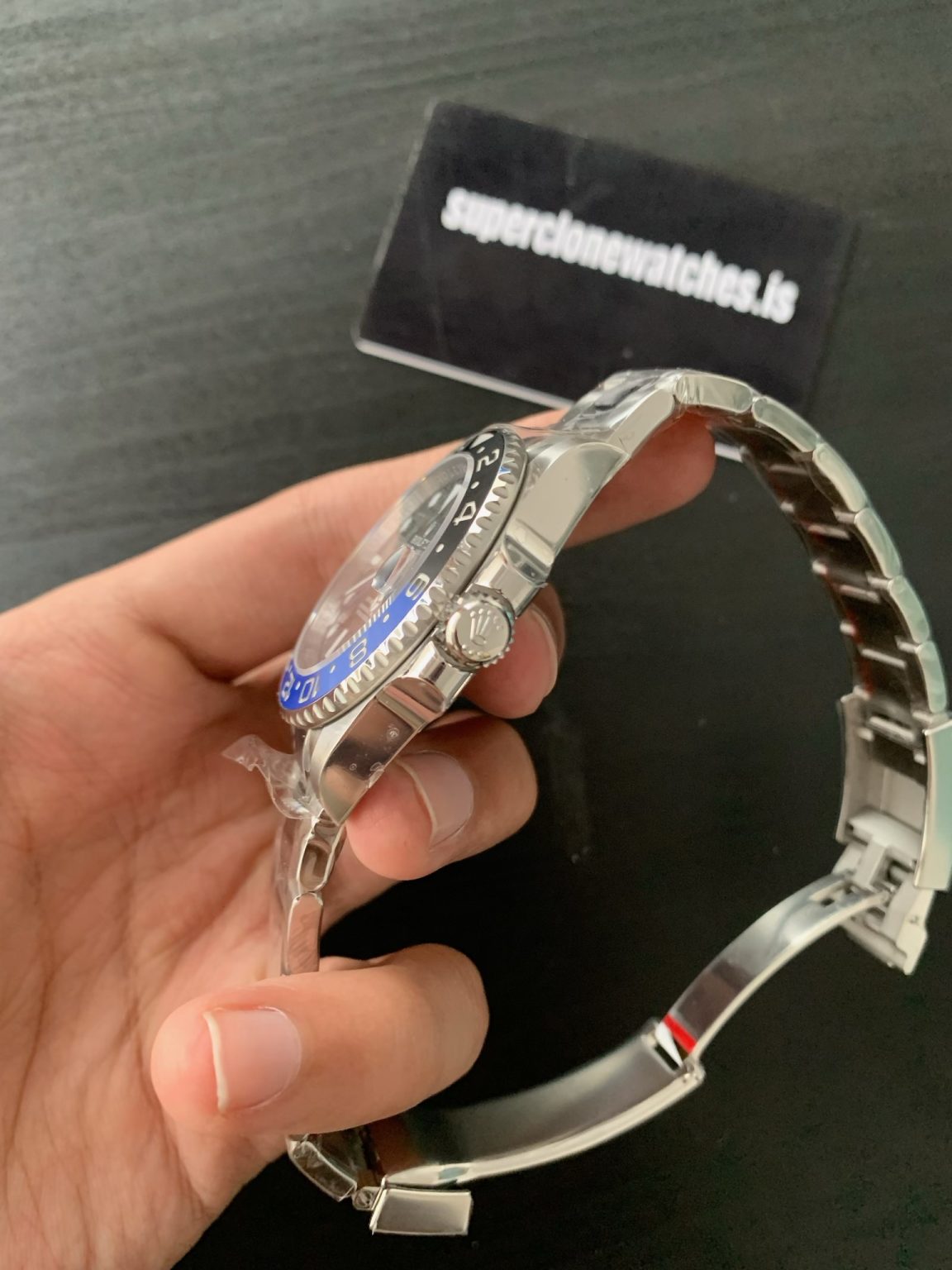 Buy Best Rolex Batman Replica GMT Master ii Oyster Online