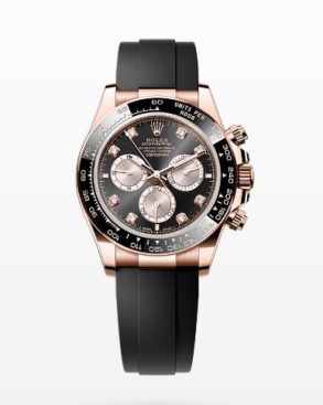 Daytona Rose Gold Oysterflex 126515 Diamond Black Dial