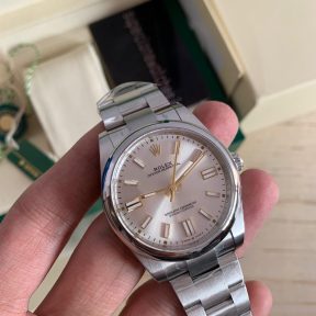 Rolex Oyster Perpetual 41mm Silver Dial 3230 Clone Movement 904L Stainless Steel
