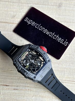 Richard mille RM35-02 Rafa Nadal Black textured Case High-End Copy