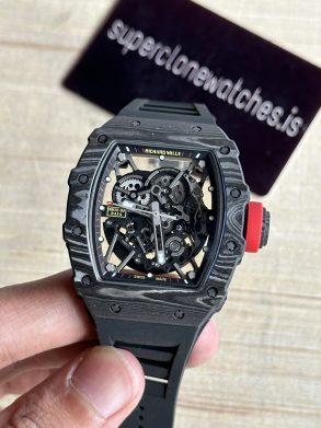 Richard mille RM35-02 Rafa Nadal Black textured Case High-End Copy