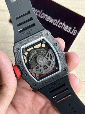 Richard mille RM35-02 Rafa Nadal Black textured Case High-End Copy