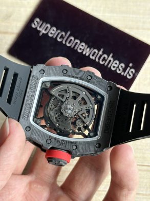 Richard mille RM35-02 Rafa Nadal Black textured Case High-End Copy