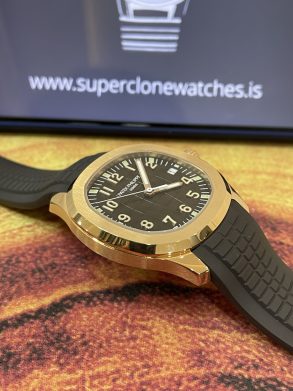 Patek Philippe Aquanuat 5167R-001 Rose Gold Brown Strap Replica