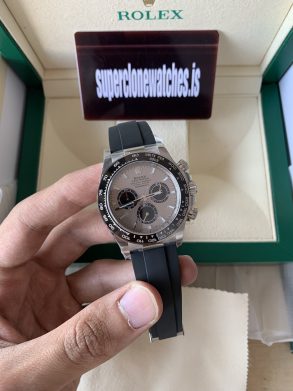 Rolex Daytona Ghost SIlver Dial Oysterflex Ref.M126519LN Swiss 4131 Movement Superclone watch