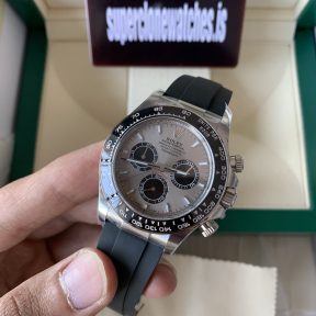 Rolex Daytona Ghost SIlver Dial Oysterflex Ref.M126519LN Swiss 4131 Movement Superclone watch