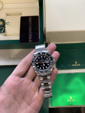 Rolex Bruce Wayne Replica GMT Master 2 904L Stainless steel Oyster Bracelet 3285 Movement