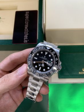 Rolex Bruce Wayne Replica GMT Master 2 904L Stainless steel Oyster Bracelet 3285 Movement