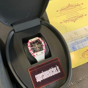 RM38-02 CA FQ Bubba Watson White And Pink Manual Winding Tourbillon High End Replica