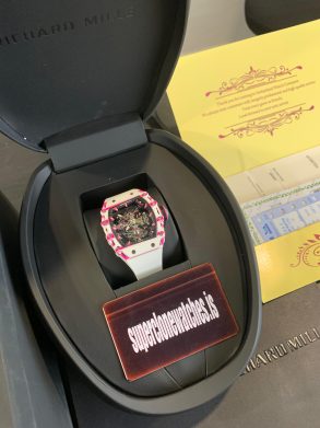 RM38-02 CA FQ Bubba Watson White And Pink Manual Winding Tourbillon High End Replica