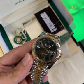 Rolex Datejust 41 Wimbledon 126333 Gold Two-Tone Swiss 3235 movement Replica