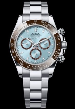 Rolex Daytona Ice Blue Platinum 126506 Exhibition Case Back 904L Stainless Steel Clone