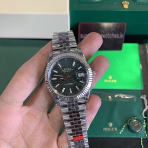 Super Clone Rolex Datejust 41 Mint Green Fluted Motif