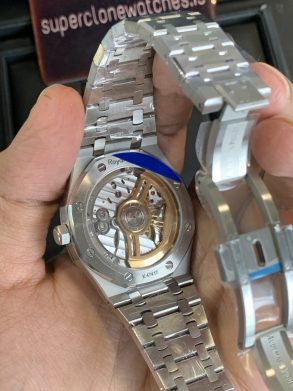 CLONE AP ROYAL OAK REF 15500 BLUE DIAL SWISS MOVEMENT