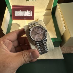 Rolex Datejust 36mm Pink Dial Jubilee Bracelet Super Clone For Sale