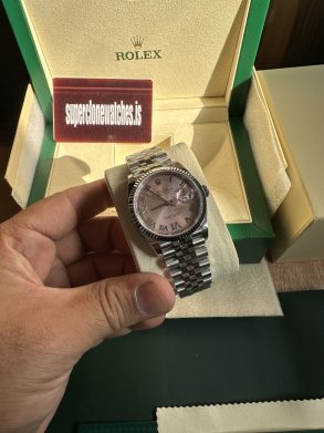 Rolex Datejust 36mm Pink Dial Jubilee Bracelet Super Clone For Sale