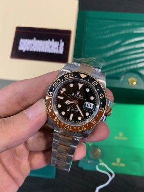 Two-Tone Rolex GMT Master ii Rootbeer ref126711CHNR Swiss 3285 Clone Movement