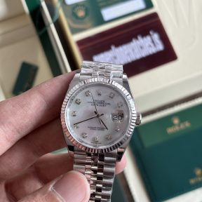 Rolex Datejust 36mm MOP Dial 904L Stainless Steel Jubilee Bracelet Replica