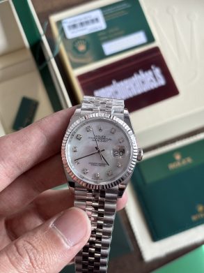 Rolex Datejust 36mm MOP Dial 904L Stainless Steel Jubilee Bracelet Replica