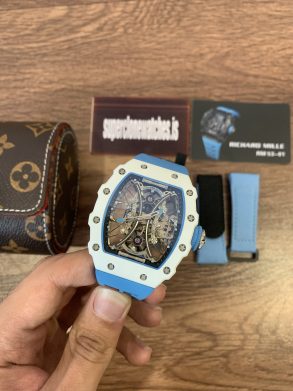 Richard Mille Pablo McDonough RM53-01 White Carbon Quartz TPT Super Clone