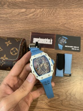 Richard Mille Pablo McDonough RM53-01 White Carbon Quartz TPT Super Clone