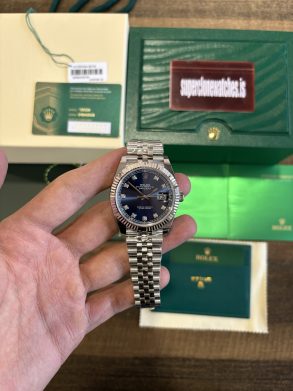 Rolex Datejust Blue Dial 41 mm Swiss 3235 Clone Movement Super Replica