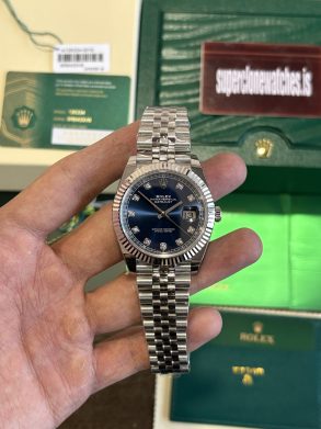 Rolex Datejust Blue Dial 41 mm Swiss 3235 Clone Movement Super Replica